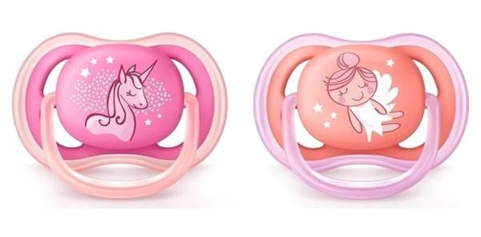 Philips Avent Ultra Air 6 Ay+ Delikli Kiraz Uçlu Silikon 2'li Emzik Yeşil