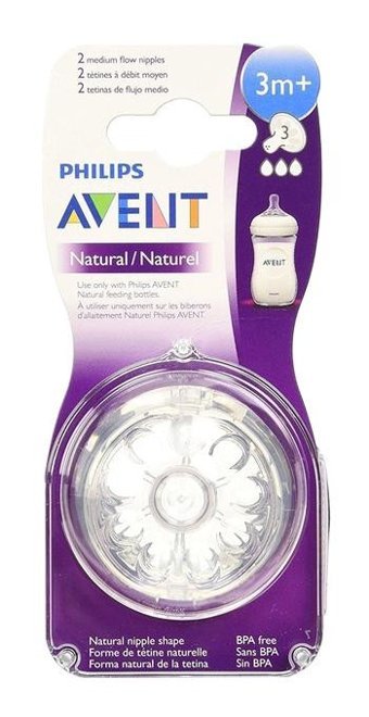Philips Avent Natural 6-18 Ay+ Kiraz Uçlu Silikon 2'li Emzik Yeşil
