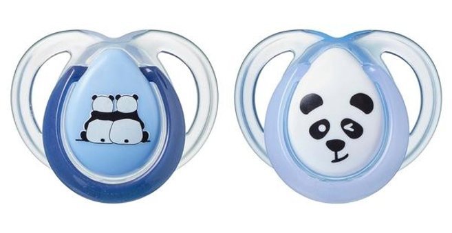 Tommee Tippee Anytime 0-6 Ay Delikli Ortodontik Kauçuk 2'li Emzik Mavi