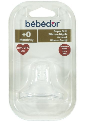 Bebedor No:1 6-18 Ay+ Ortodontik Damaklı Silikon Emzik Şeffaf