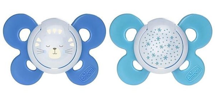 Chicco Physio Comfort 16-36 Ay Ortodontik Kiraz Uçlu Silikon 2'li Emzik Gold-Krem