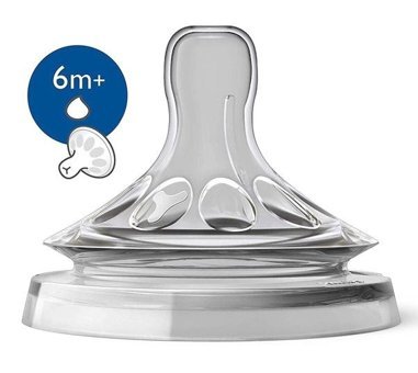 Philips Avent Natural 6 Ay+ Kiraz Uçlu Silikon 2'li Emzik Pembe