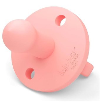 Lujo Bear No:2 0-6 Ay Delikli Ortodontik Kiraz Uçlu Silikon Emzik Bej-Pembe