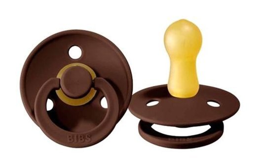 Bibs Colour 0-6 Ay Delikli Ortodontik Kiraz Uçlu Damaklı Kauçuk Emzik Mocha
