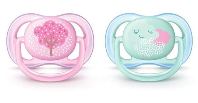 Philips Avent Ultra Air 0-6 Ay Kiraz Uçlu Silikon Emzik Açık Pembe-Krem