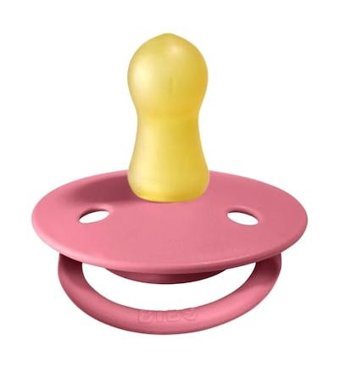 Bibs De Lux 0-6 Ay Delikli Ortodontik Kiraz Uçlu Damaklı Kauçuk Emzik Pembe