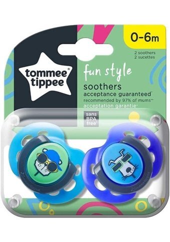 Tommee Tippee 0-6 Ay Delikli Ortodontik Silikon 2'li Emzik Çok Renkli