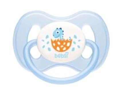 Bebsi No1 M 0-6 Ay Kiraz Uçlu Damaklı Silikon Emzik Çok Renkli