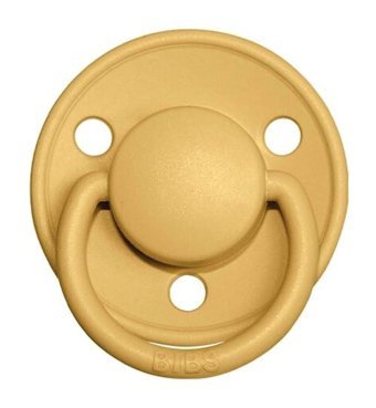 Bibs De Lux 0-6 Ay Delikli Kiraz Uçlu Kauçuk Emzik Sarı