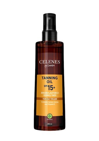 Celenes By Sweden 15+ Faktör Güneş Yağı 200 ml