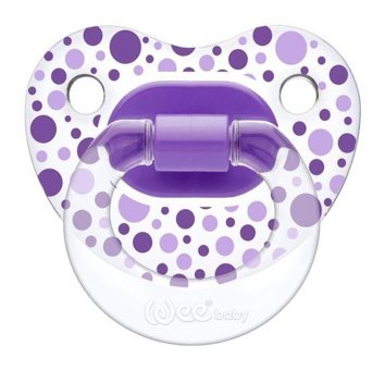 Wee Baby 0-6 Ay Delikli Ortodontik Damaklı Emzik Mor