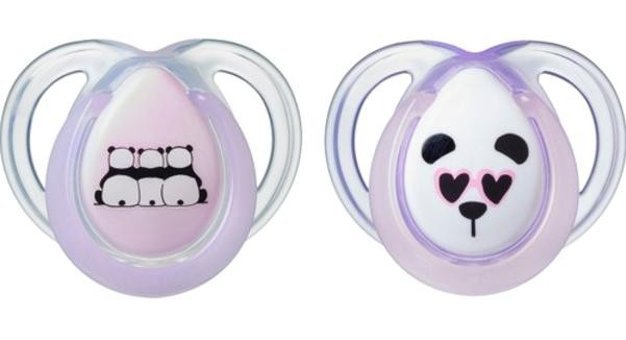Tommee Tippee Anytime 0-6 Ay Delikli Ortodontik Silikon 2'li Emzik Lila