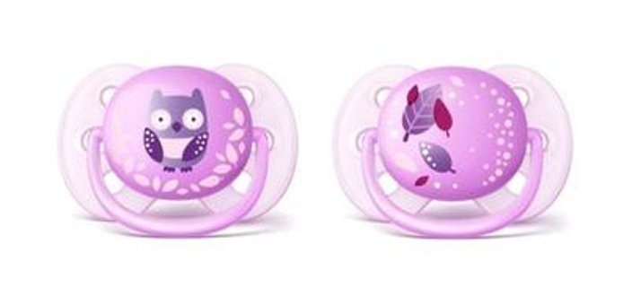 Philips Avent Ultra Soft 0 Ay+ Kiraz Uçlu Silikon 2'li Emzik Yeşil