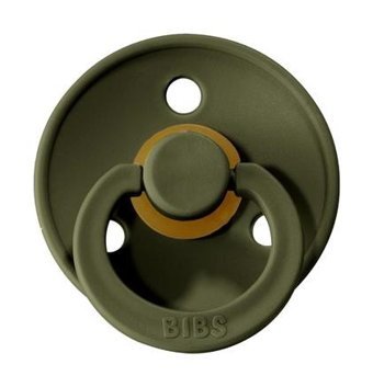 Bibs Colour 6-18 Ay+ Delikli Ortodontik Kiraz Uçlu Damaklı Kauçuk Emzik Haki