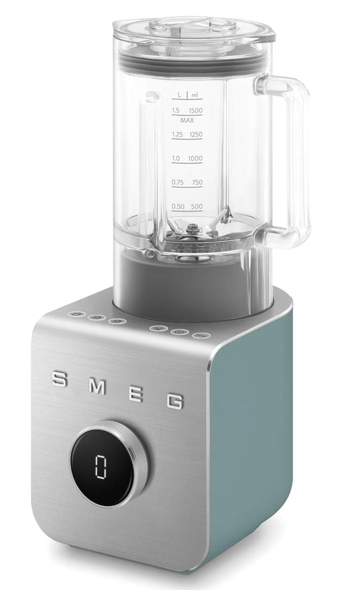 Smeg BLC02EGMEU Power Plus 1.5 lt Plastik Hazneli Buz Kırıcılı Turbolu Çift Bıçaklı 2'li Blender Yeşil