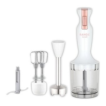 Range Lowell 2 lt Plastik Hazneli Turbolu 4 Bıçaklı 5'li Blender Seti Beyaz