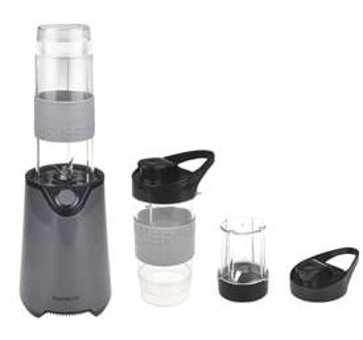 Bambum Sporty 600 ml Plastik Hazneli Buz Kırıcılı Turbolu 4 Bıçaklı Kişisel 4'lü Smoothie Blender Gri