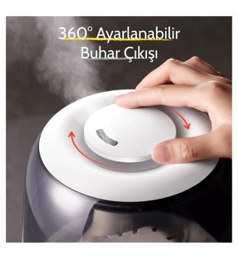 Deerma Dem-f60w 12 W 3500 ml 35 dB Aromaterapi Işıklı Sıcak - Soğuk Buhar Makinesi