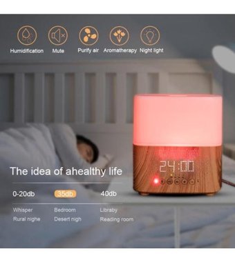 Worryfreeshopping 24 W 300 ml 35 dB Aromaterapi Işıklı Taşınabilir Mini Buhar Makinesi