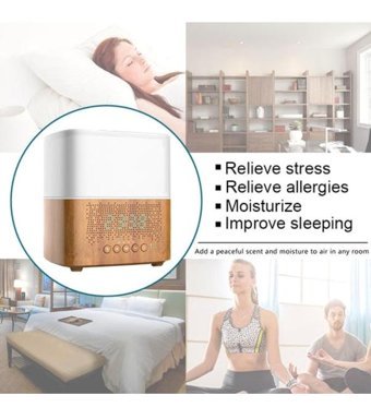 Worryfreeshopping 24 W 300 ml 35 dB Aromaterapi Işıklı Taşınabilir Mini Buhar Makinesi