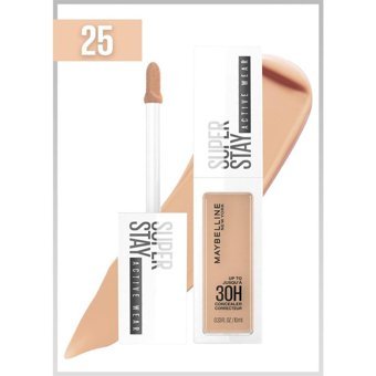 Maybelline New York 25 Medium Nemlendiricili Göz Altı ve Yüz Likit Fırça Kapatıcı