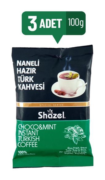 Shazel Naneli Türk Kahvesi 3x100 gr