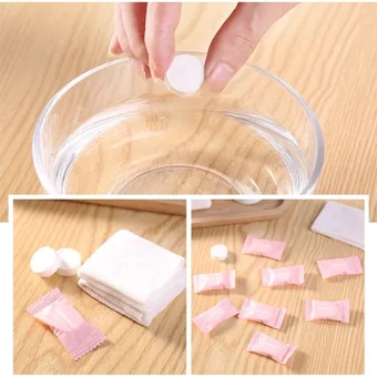 ThreeMB Toys Tek Kullanımlık Sıkıştırılmış 10 Yaprak Islak Mendil