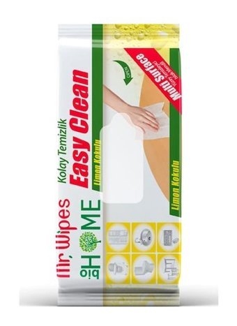 Mr. Wipes Easy Clean Limon Kokulu 40 Yaprak Yüzey Temizleme Mendili