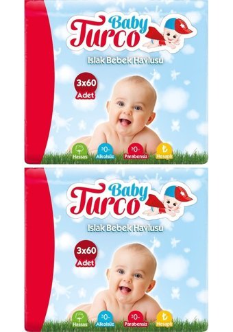 Baby Turco Klasik 60 Yaprak 6'lı Paket Islak Mendil