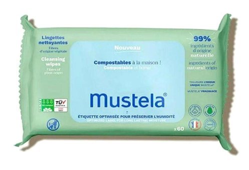 Mustela Compost Cleansing Wipes 60 Yaprak Islak Mendil