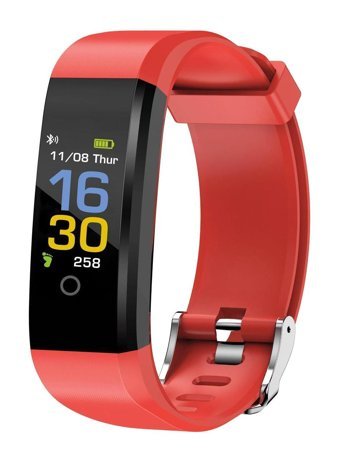 Polosmart PSSW01 Smart Fit Adımsayar Android - iOS Dokunmatik Akıllı Bileklik Kırmızı