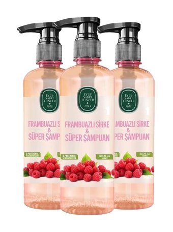 Eyüp Sabri Tuncer Frambuazlı Sirke & Süper Şampuan 3x500 ml