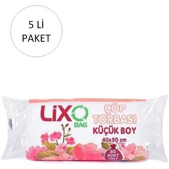 Lixo Şeffaf Küçük Boy 40x50 cm Çöp Poşeti 150 Adet