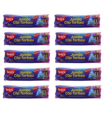 Viora Fresh Kokulu Battal Boy 72x95 cm Çöp Poşeti 7x10 Adet Mavi