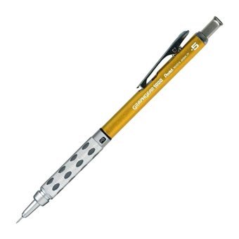 Pentel PG1015C-BX Silgili Metal Metalik Sarı 0.7 mm Uçlu Versatil Kalem