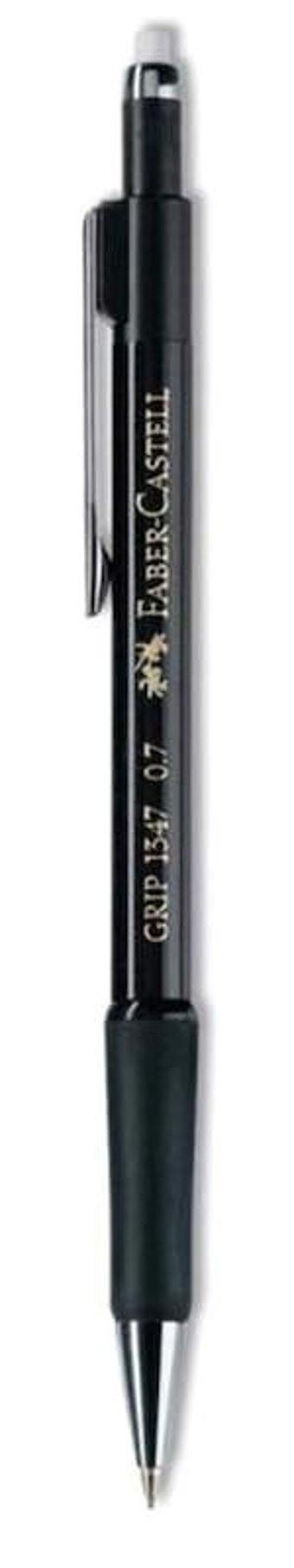 Faber-Castell 1347 99 Silgili Plastik Metalik Siyah 0.7 mm Uçlu Versatil Kalem
