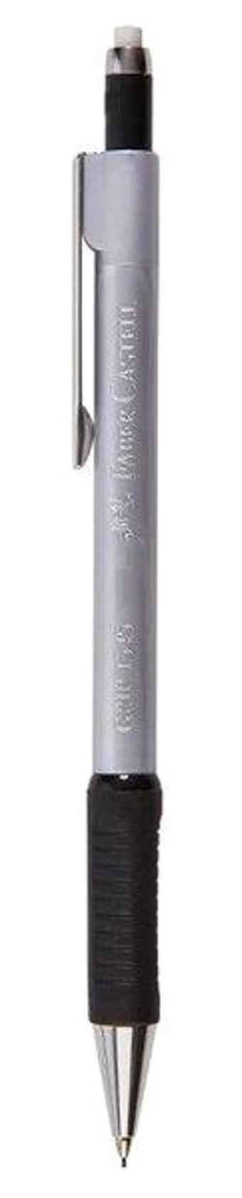 Faber-Castell Grip 2 1345 Silgili Plastik Metalik Gri 0.5 mm Uçlu Versatil Kalem