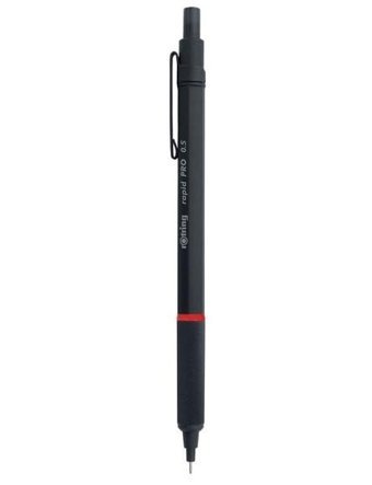 Rotring 1904258 Silgili Metal Metalik Siyah 0.5 mm Uçlu Versatil Kalem