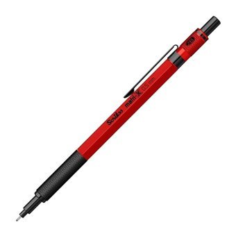 Scrikss Matrix Silgili Metal Metalik Kırmızı 0.5 mm Uçlu Versatil Kalem