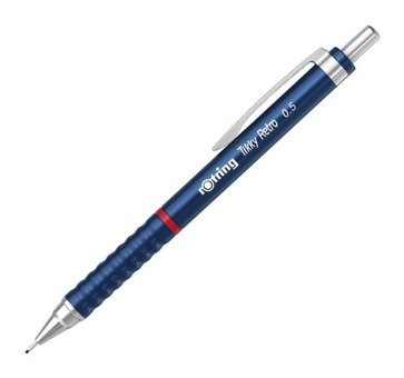 Rotring Tikky Retro Silgili Plastik Metalik Mavi 0.5 mm Uçlu Versatil Kalem