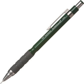 Tombow SH-300 Silgili Plastik Metalik Yeşil 0.7 mm Uçlu Versatil Kalem