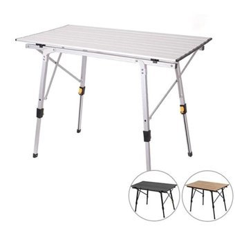 Argeus Rock 52x52 cm Tabureli Çantalı Kare Ahşap-Metal Katlanır Kamp Masası Yeşil