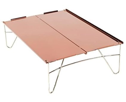 Alshop 60x40 cm Dikdörtgen Alüminyum Katlanır Kamp Masası Siyah