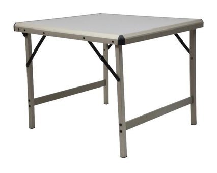 Bofigo 80x60 cm Kare Ahşap Katlanır Kamp Masası Beyaz