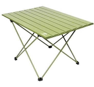 Argeus 4 Kişilik Rock 52x52 cm Tabureli Çantalı Kare Ahşap-Metal Katlanır Kamp Masası Kahverengi-Bej
