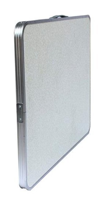 Argeus 54001 73x54 cm Tabureli Dikdörtgen Alüminyum Katlanır Kamp Masası Yeşil