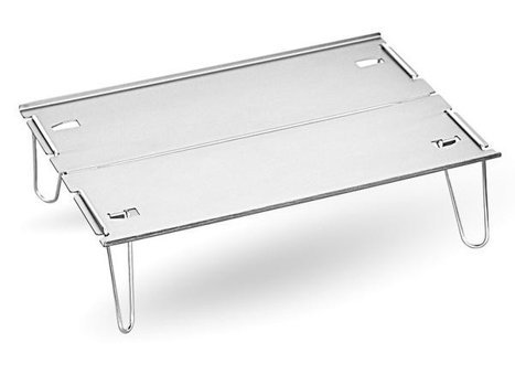 Argeus Rock 52x52 cm Tabureli Çantalı Kare Ahşap-Metal Katlanır Kamp Masası Gri