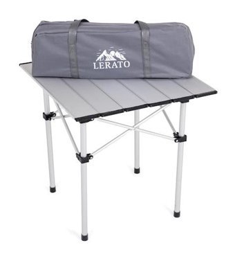 Argeus 54021 73x54 cm Çantalı Dikdörtgen Ahşap Katlanır Kamp Masası Kahverengi