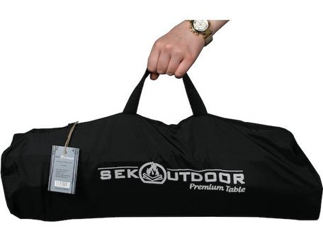 Cbtx Global A378 60x39 cm Çantalı Dikdörtgen Kumaş Katlanır Kamp Masası Kum Rengi
