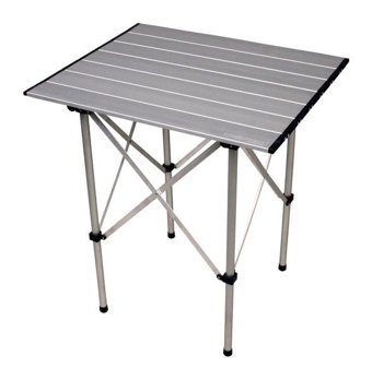 Cbtx Global A460-t00 120x60 cm Çantalı Dikdörtgen Ahşap-Alüminyum Katlanır Kamp Masası Kahverengi